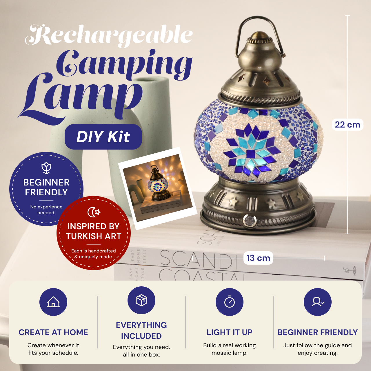 Rechargeable Camping Lamp DIY Kit